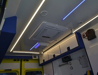 Sanitka zzs Praha strop klimatizace